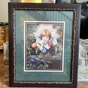 Vintage Home Interiors Wall Decor Boy Angel
